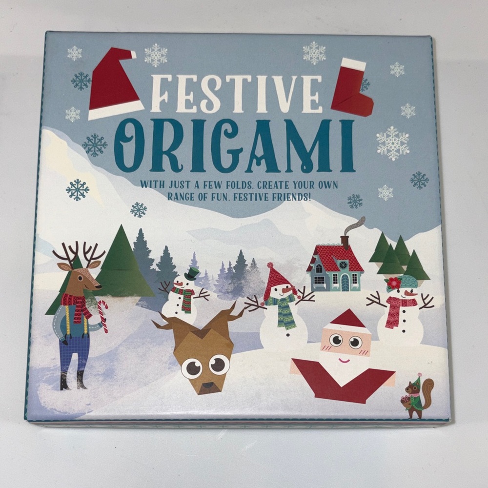 NEW Festive Origami Holiday Craft Kit - Blue
